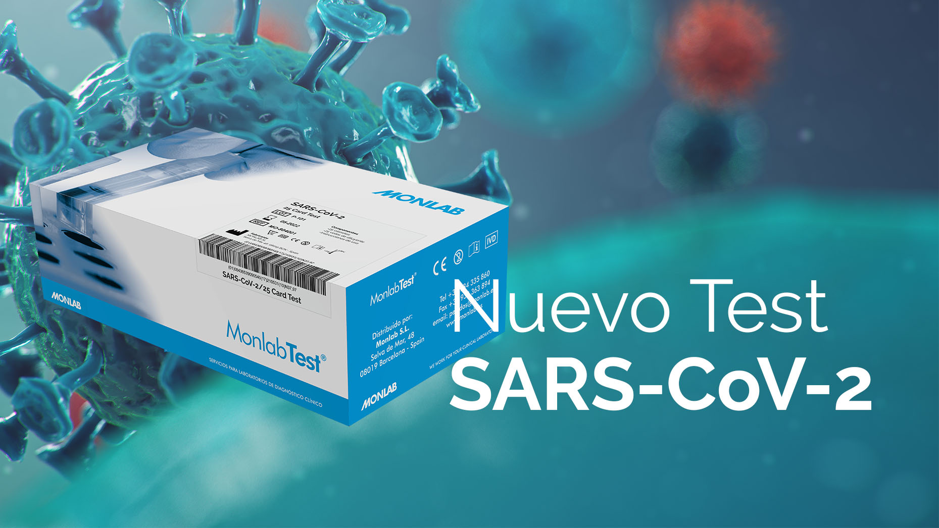 Monlab presenta SARS-CoV-2 Card Test, el test rápido de antígeno para detección de coronavirus.